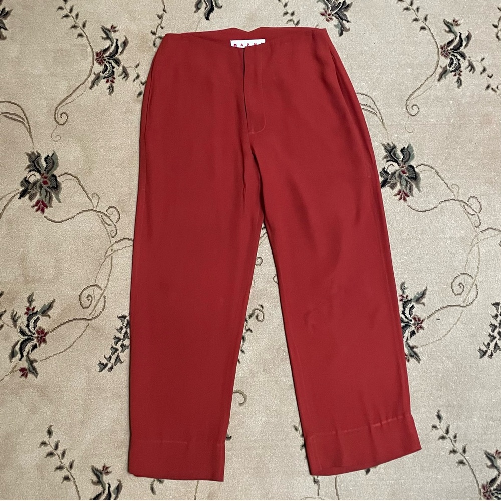 Marni pants, est size 8-10, fair condition great for work, fall colors, read
